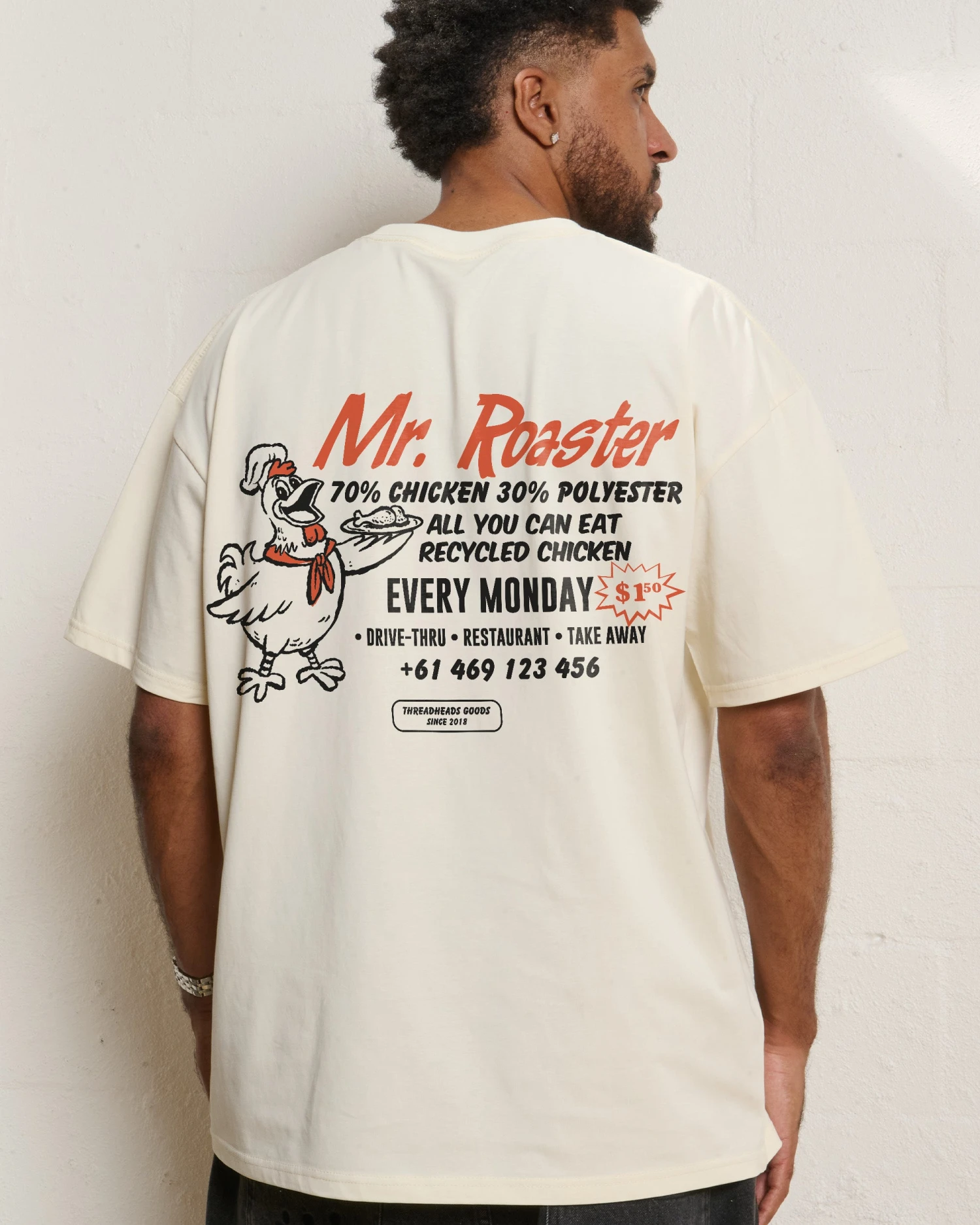 Mr. Roaster Fried Chicken T-Shirt 11 Mr. Roaster Fried Chicken T-Shirt - Image 9