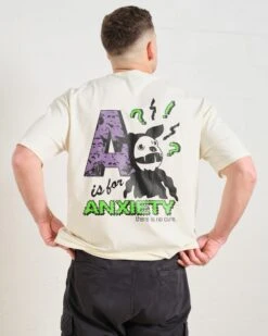 A Is For Anxiety T-Shirt -Thread Heads Sale Store Natural Back d617316f 337d 4bcf 859e 6462749a6b44