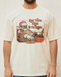 Ask Your Mum If I'm Real T-Shirt -Thread Heads Sale Store Natural Front 46876cac e626 47d9 b391 80be494d2368