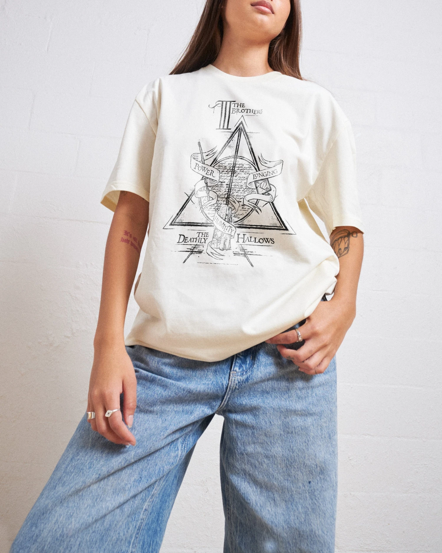 Harry Potter Deathly Hallows Logo Alt T-Shirt 5 Harry Potter Deathly Hallows Logo Alt T-Shirt - Image 3