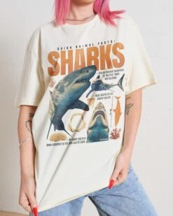 Quick Animal Facts - Sharks T-Shirt 7 Quick Animal Facts - Sharks T-Shirt -Thread Heads Sale Store Natural Front 6a3fbbb6 9e09 462e b3e3 aab1097b5588