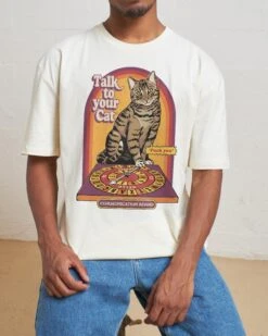 Talk To Your Cat T-Shirt -Thread Heads Sale Store Natural Front a2cc071e a709 4ead aceb 67ef554d6aaf