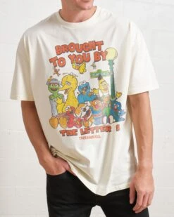Sesame Street Brought To You By The Letter S T-Shirt -Thread Heads Sale Store Natural Front c53c7765 10ff 48d3 bc75 7093fcaf9b23