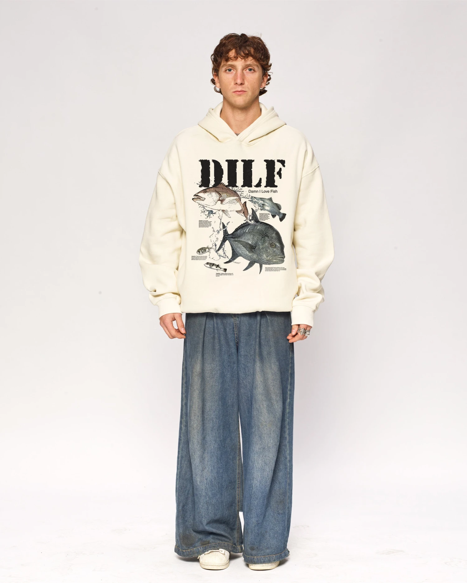 Damn I Love Fish Hoodie 4 Damn I Love Fish Hoodie - Image 2