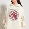 Game Of Thrones Targaryen Sigil Hoodie -Thread Heads Sale Store Natural Hoodie Women Front