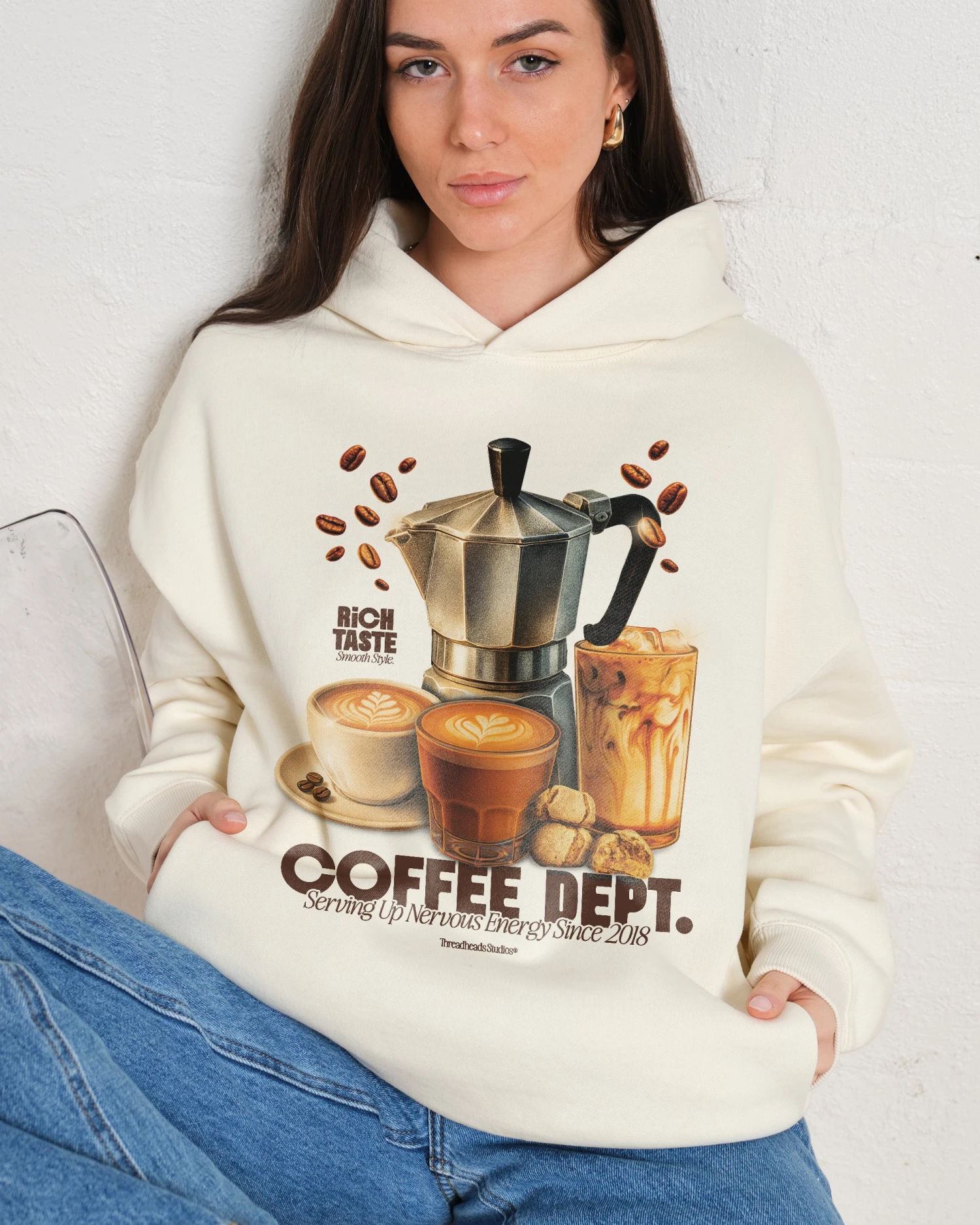 Coffee Dept Hoodie 5 Coffee Dept Hoodie - Image 3