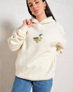 Duck Floatie Hoodie -Thread Heads Sale Store Natural Hoodie Women Front 5ec78db0 d701 40ee bc20 8976b42471e9