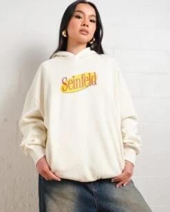 Seinfeld Logo Hoodie -Thread Heads Sale Store Natural Hoodie Women Front a48a5216 0430 4404 a764 ca840fe2cda1