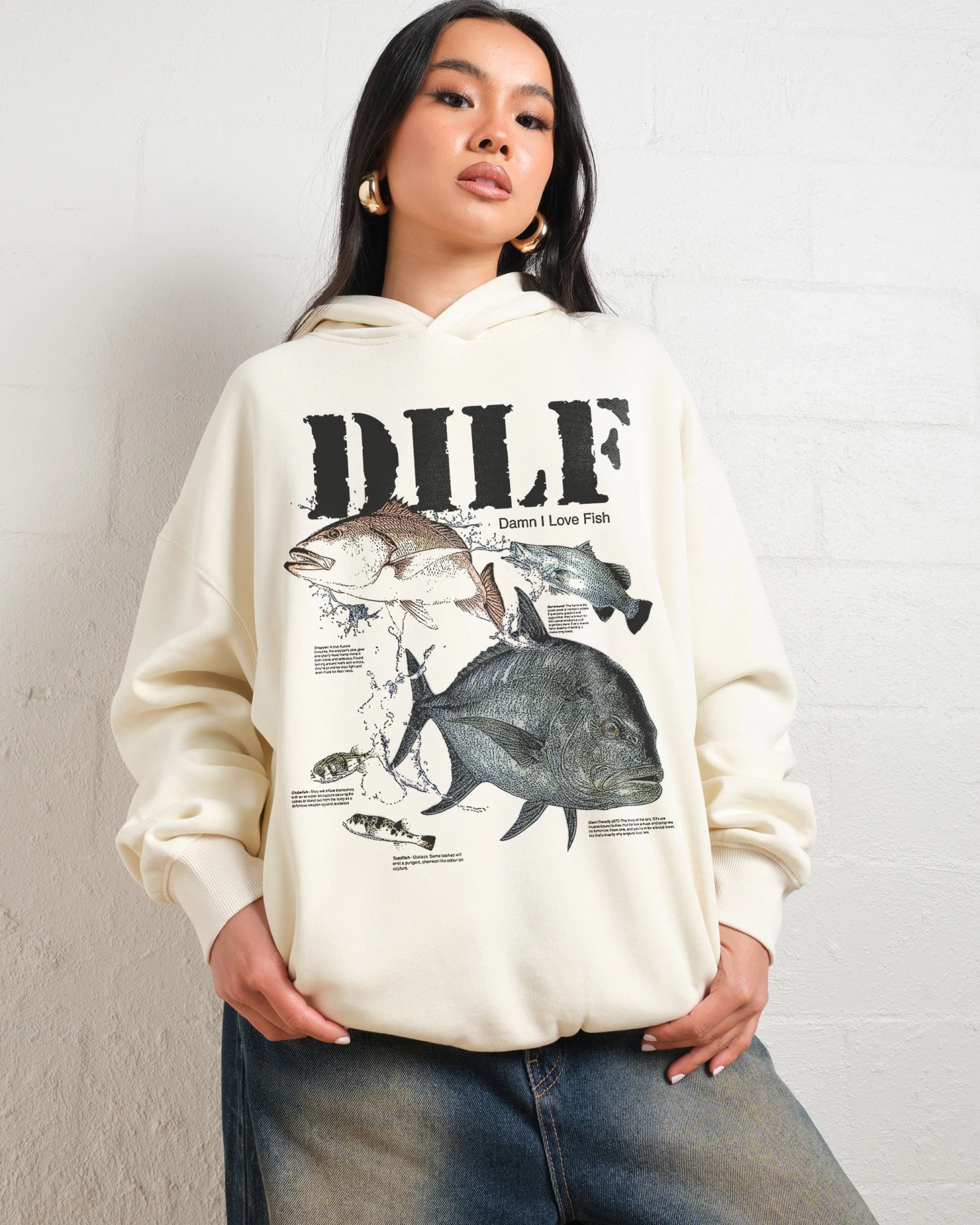 Damn I Love Fish Hoodie 5 Damn I Love Fish Hoodie - Image 3