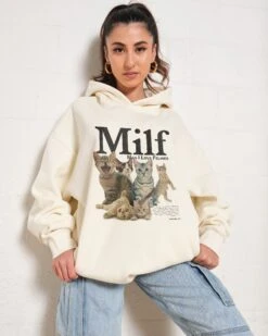 Man I Love Felines Hoodie -Thread Heads Sale Store Natural Hoodie Women Front f522e0a4 78f0 484b a292 bb385758d1b4