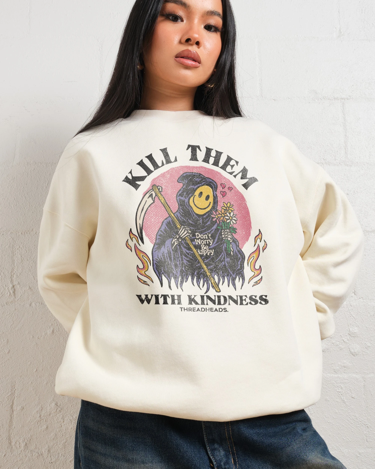 Kill Them With Kindness Sweatshirt 5 Kill Them With Kindness Sweatshirt - Image 3