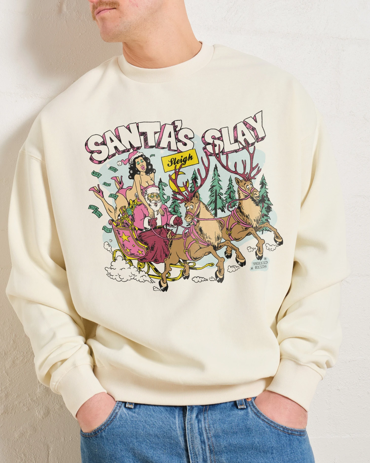 Santa Slay Sweatshirt 3 Santa Slay Sweatshirt