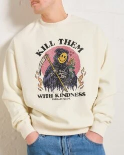 Kill Them With Kindness Sweatshirt 11 Kill Them With Kindness Sweatshirt -Thread Heads Sale Store Natural Men Jumper Front ba4ea8c9 69fa 4f0f 8b0a 4082b4d8d3e9