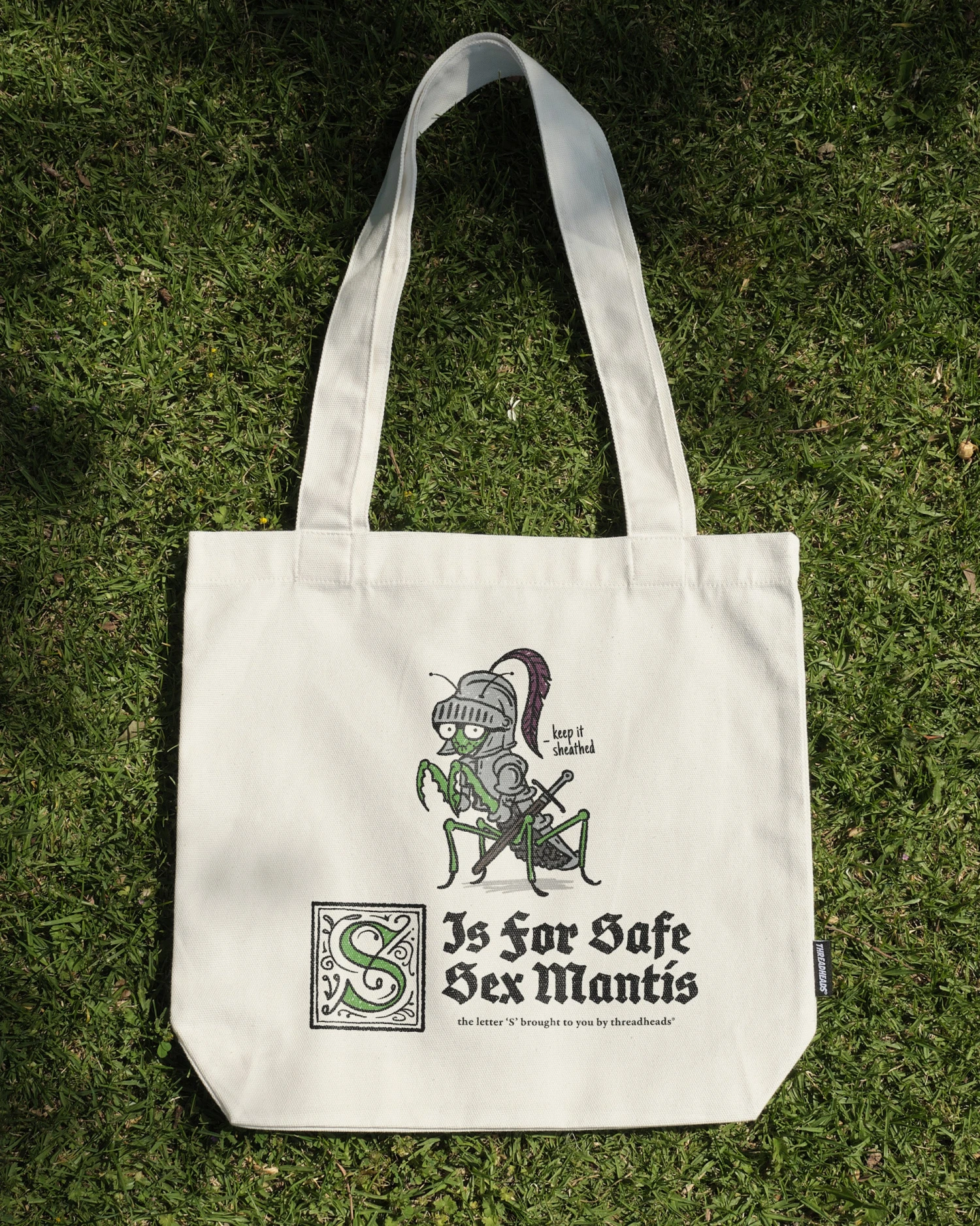 S Is For Safe Sex Mantis Tote Bag 3 S Is For Safe Sex Mantis Tote Bag