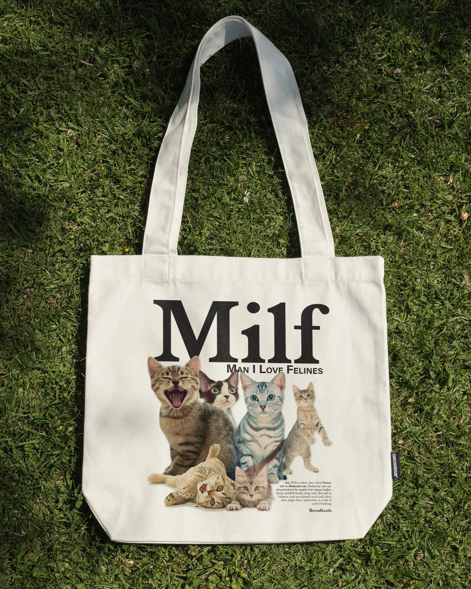 Man I Love Felines Tote Bag 4 Man I Love Felines Tote Bag - Image 2