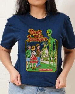 Don't Talk To Strangers T-Shirt -Thread Heads Sale Store Navy Front 09c35f20 b11a 4ee9 926b ea00a4b02b2a