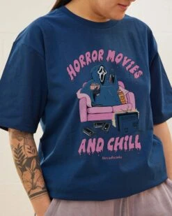Horror Movies And Chill T-Shirt -Thread Heads Sale Store Navy Front 1 89f8c879 c20a 4ce3 883b c38c2c0c8653
