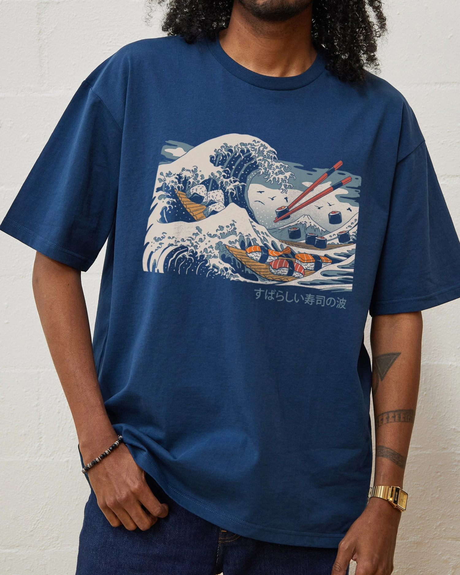 The Great Sushi Wave T-Shirt 4 The Great Sushi Wave T-Shirt - Image 2