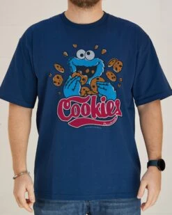 Sesame Street Cookie Monster Cookies T-Shirt 12 Sesame Street Cookie Monster Cookies T-Shirt -Thread Heads Sale Store Navy Front 8 c81bce24 45f8 4185 9e82 62f01e55032c