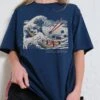 The Great Sushi Wave T-Shirt 2 The Great Sushi Wave T-Shirt -Thread Heads Sale Store Navy Front d2dc1e6a 88d5 4c87 9b2d 3d8fb7531315