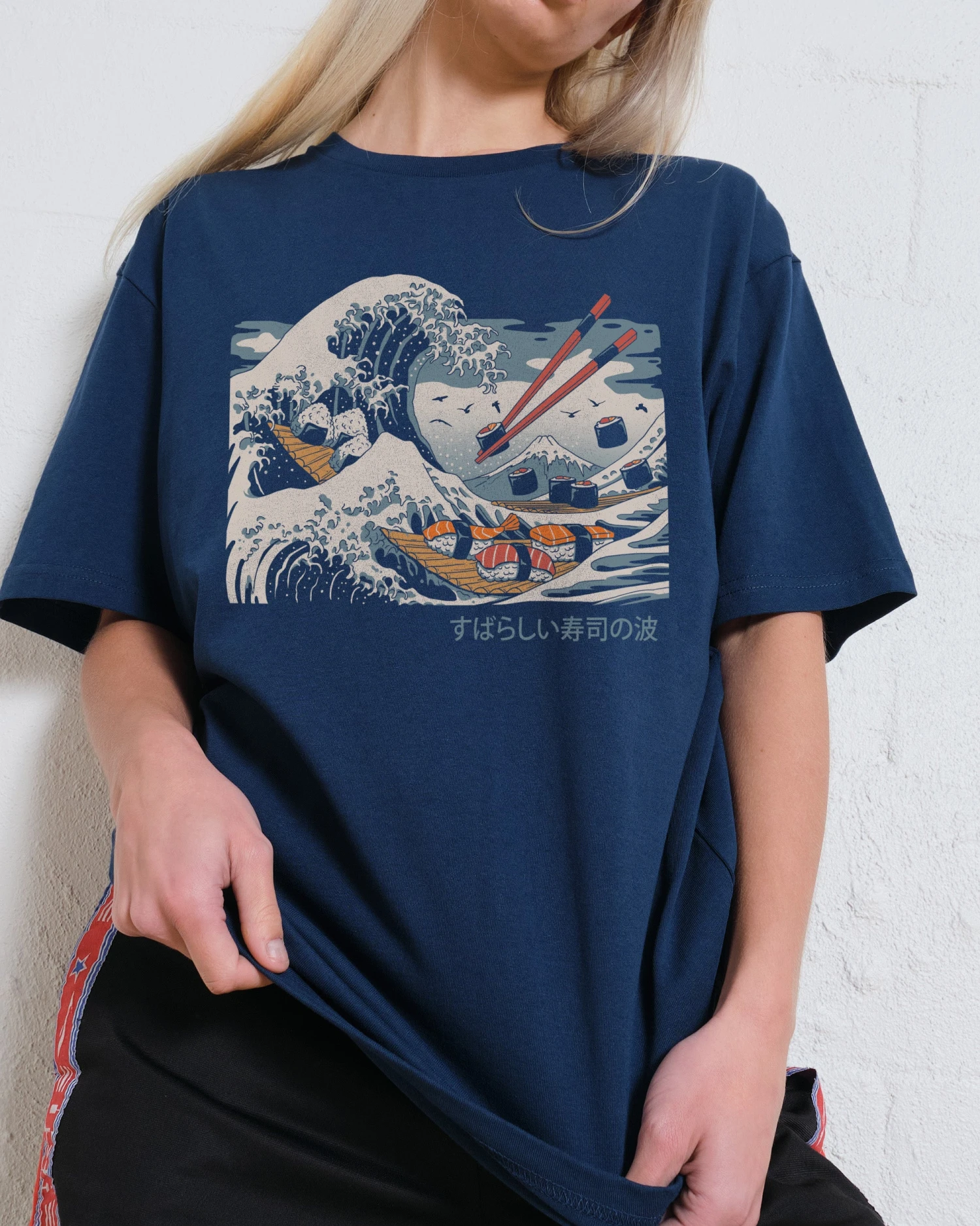 The Great Sushi Wave T-Shirt 3 The Great Sushi Wave T-Shirt