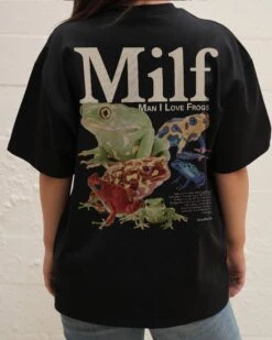 Man I Love Frogs Front And Back Oversized Tee -Thread Heads Sale Store OversizeBlack Back 4af63e0d a3a5 4dc1 af8d 1f15b68bc2ae