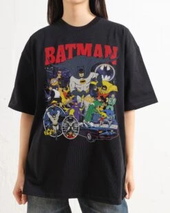 DC Batman Animated Vintage Oversized Tee