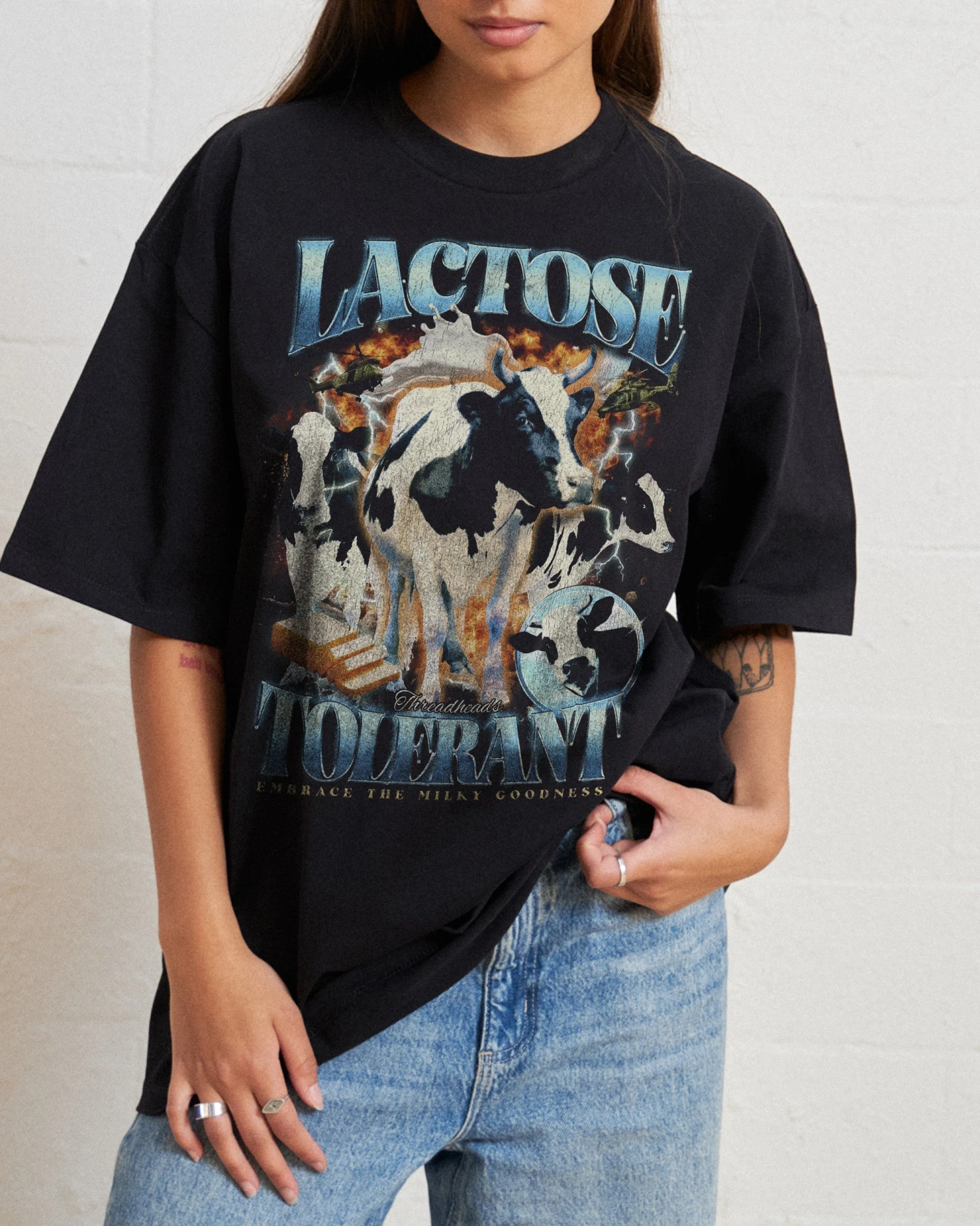 Lactose Tolerant Oversized Tee 4 Lactose Tolerant Oversized Tee - Image 2