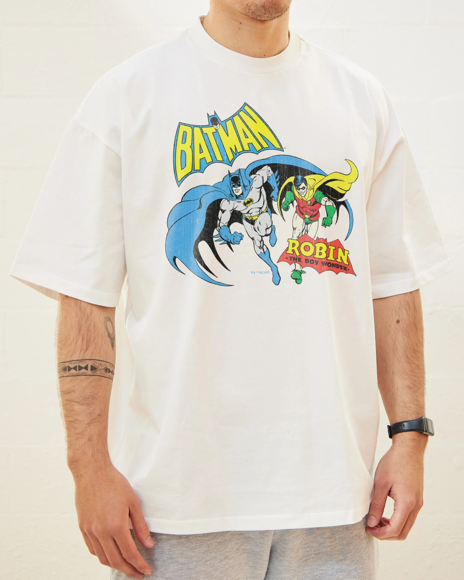 DC Batman And Robin The Boy Wonder Oversized Tee 4 DC Batman And Robin The Boy Wonder Oversized Tee - Image 2