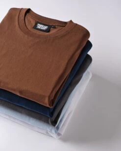 Classic Tee 5-Pack: Brown, Navy, Charcoal, Pale Blue, White -Thread Heads Sale Store Pack 10 2
