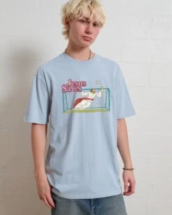 Jesus Saves T-Shirt 9 Jesus Saves T-Shirt -Thread Heads Sale Store PaleBlue Front 59b2aba8 9bff 45d4 8629 5e65247947f2