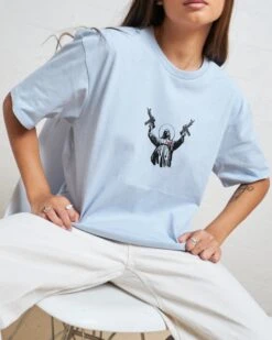 Machine Gun Christ T-Shirt -Thread Heads Sale Store PaleBlue Front b584c63d bcdb 4c23 b8d3 bf32d8151e1e