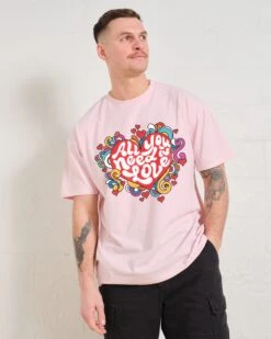 All You Need Is Love T-Shirt 9 All You Need Is Love T-Shirt -Thread Heads Sale Store Pink Front 8531d2f3 2eb9 4cb7 bd58 1b1066707624