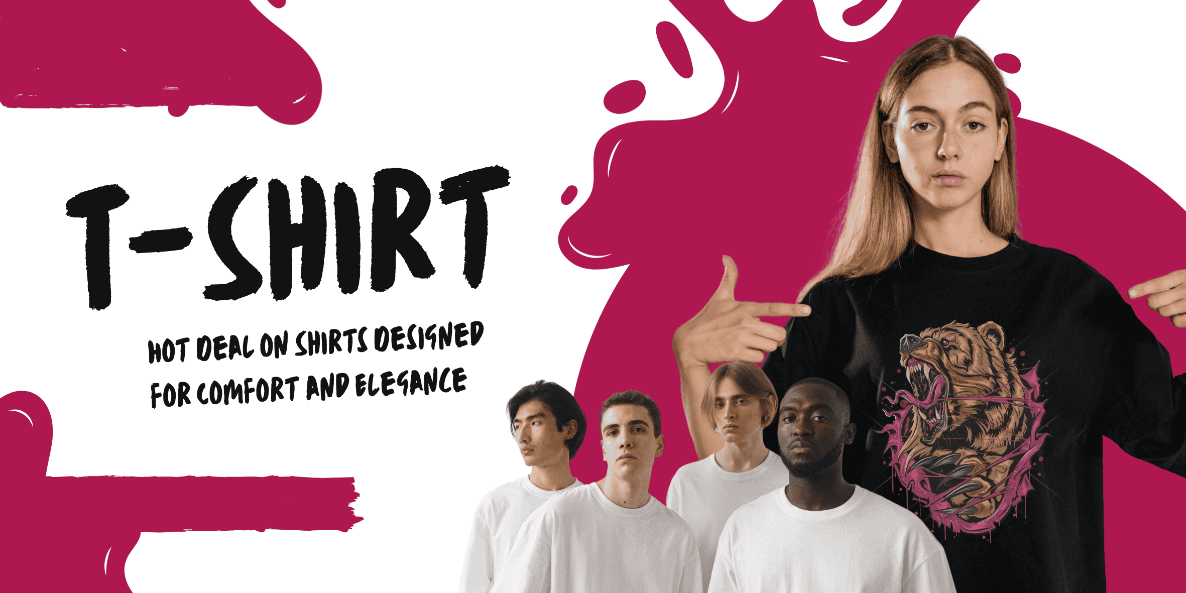 Thread Heads Sale Store 2 Thread Heads Sale Store -Thread Heads Sale Store Red White Minimalist T Shirt Screen Print Promotion Banner