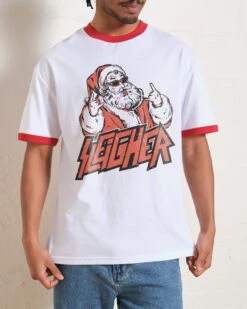 Santa Sleigher T-Shirt -Thread Heads Sale Store RedRinger Front 14