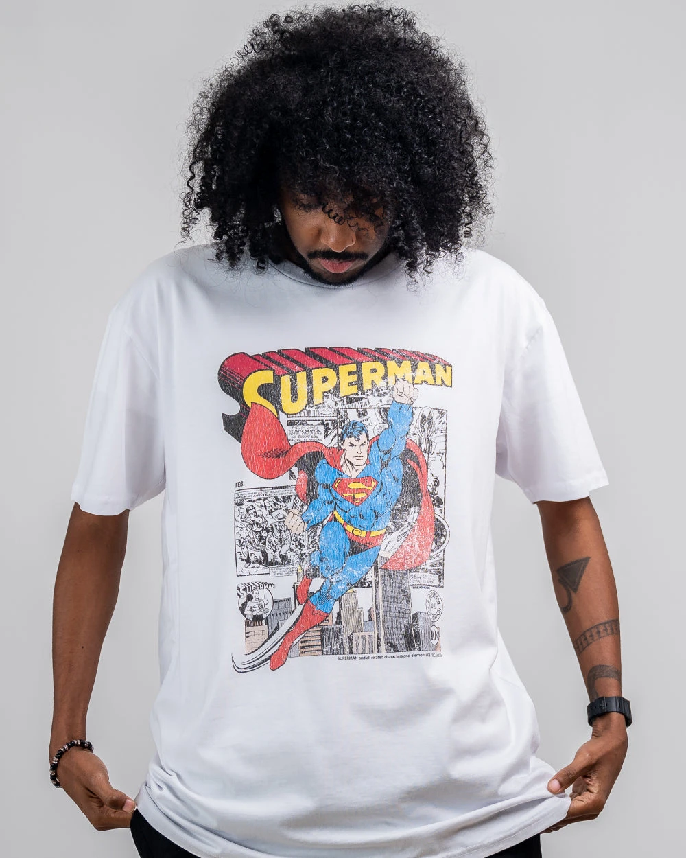 DC Superman Comic Panel T-Shirt 5 DC Superman Comic Panel T-Shirt - Image 3