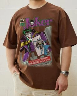 DC The Joker's Back In Town T-Shirt -Thread Heads Sale Store The Jokers Back In Town Brown Front 42afe338 c522 4601 b5bd 04cc10bfde13