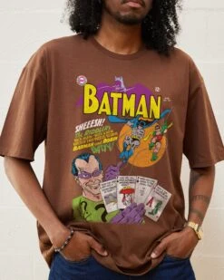 DC The Riddler's Back Again T-Shirt -Thread Heads Sale Store The Riddlers Back Again Brown Front 4fe3aa81 3e57 46f7 88e2 0493c4df455b