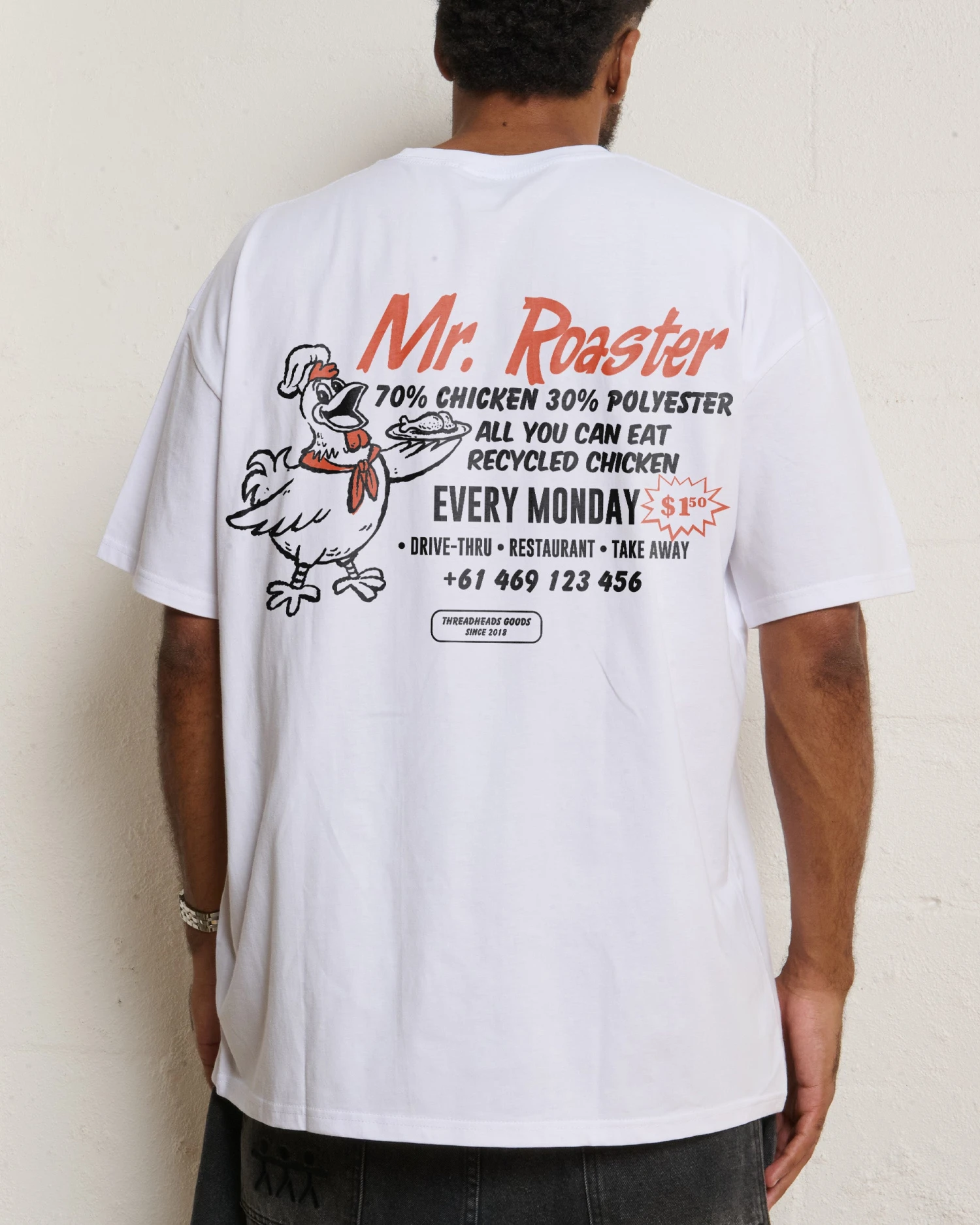 Mr. Roaster Fried Chicken T-Shirt 9 Mr. Roaster Fried Chicken T-Shirt - Image 7