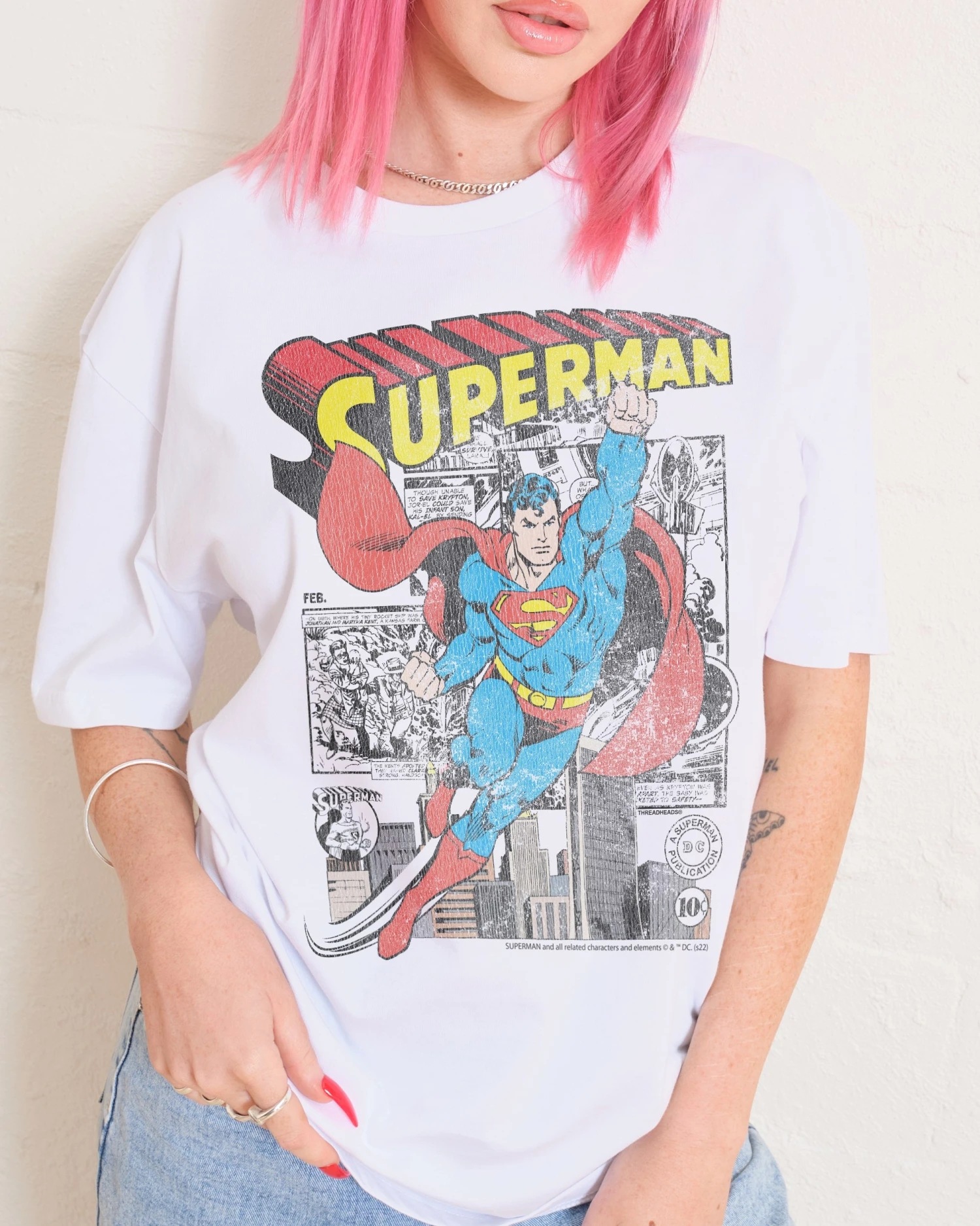 DC Superman Comic Panel T-Shirt 3 DC Superman Comic Panel T-Shirt