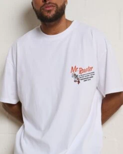 Mr. Roaster Fried Chicken T-Shirt 19 Mr. Roaster Fried Chicken T-Shirt -Thread Heads Sale Store White Front 279cebb5 d7f0 45d8 a1dd 057c1344a175