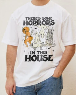 There's Some Horrors In This House T-Shirt 10 There's Some Horrors In This House T-Shirt -Thread Heads Sale Store White Front 6ab9d986 5f4a 4115 8ed3 fd36e069b451