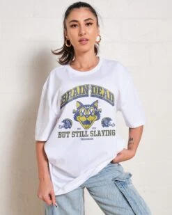 Brain Dead Cat T-Shirt -Thread Heads Sale Store White Front 71208365 36d1 4b26 bd9e fb7a2e0e416c