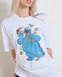Sesame Street Cookie Monster Om Nom Nom T-Shirt 9 Sesame Street Cookie Monster Om Nom Nom T-Shirt -Thread Heads Sale Store White Front 85f46189 5741 49ad 946e 632d17cfae6d
