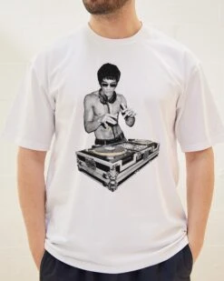 DJ Bruce Lee T-Shirt -Thread Heads Sale Store White Front 9d144357 cfef 4bef a98a 5814db46159c