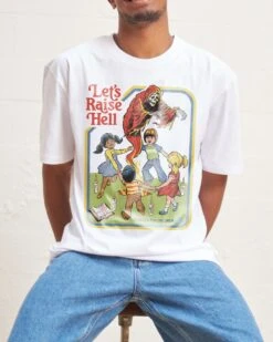 Let's Raise Hell T-Shirt 9 Let's Raise Hell T-Shirt -Thread Heads Sale Store White Front bc6d17df 304e 4363 8229 d305f1b1be87