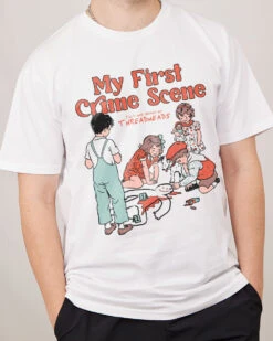 My First Crime Scene T-Shirt -Thread Heads Sale Store White Front be7b36f6 8bf3 412e 903b 4b1b037bcd41