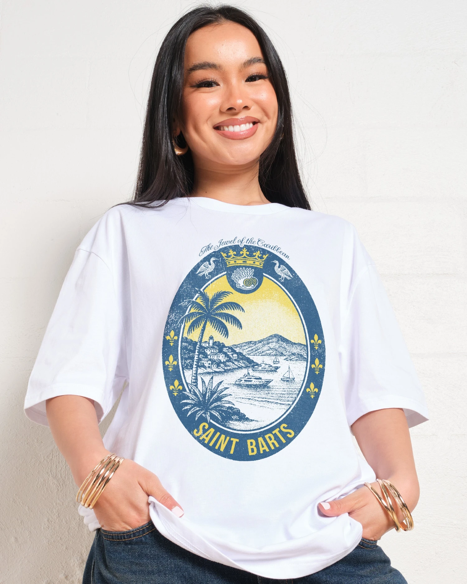 Saint Barts Scene T-Shirt 3 Saint Barts Scene T-Shirt