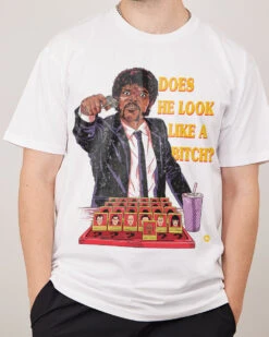 Does He Look Like A Bitch T-Shirt -Thread Heads Sale Store White Front c347995f 81da 42f8 8824 6428bee0f83a