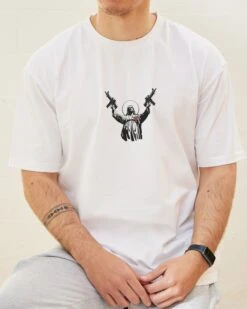Machine Gun Christ T-Shirt -Thread Heads Sale Store White Front c98eae92 5755 4f8d 828d 1827dd5a5879
